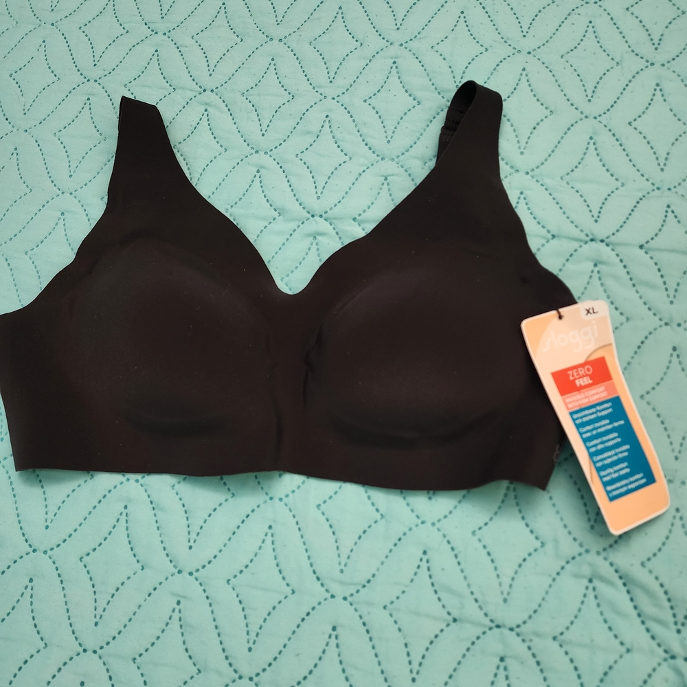 Sloggi Black Seamless Comfort Bra Size XL